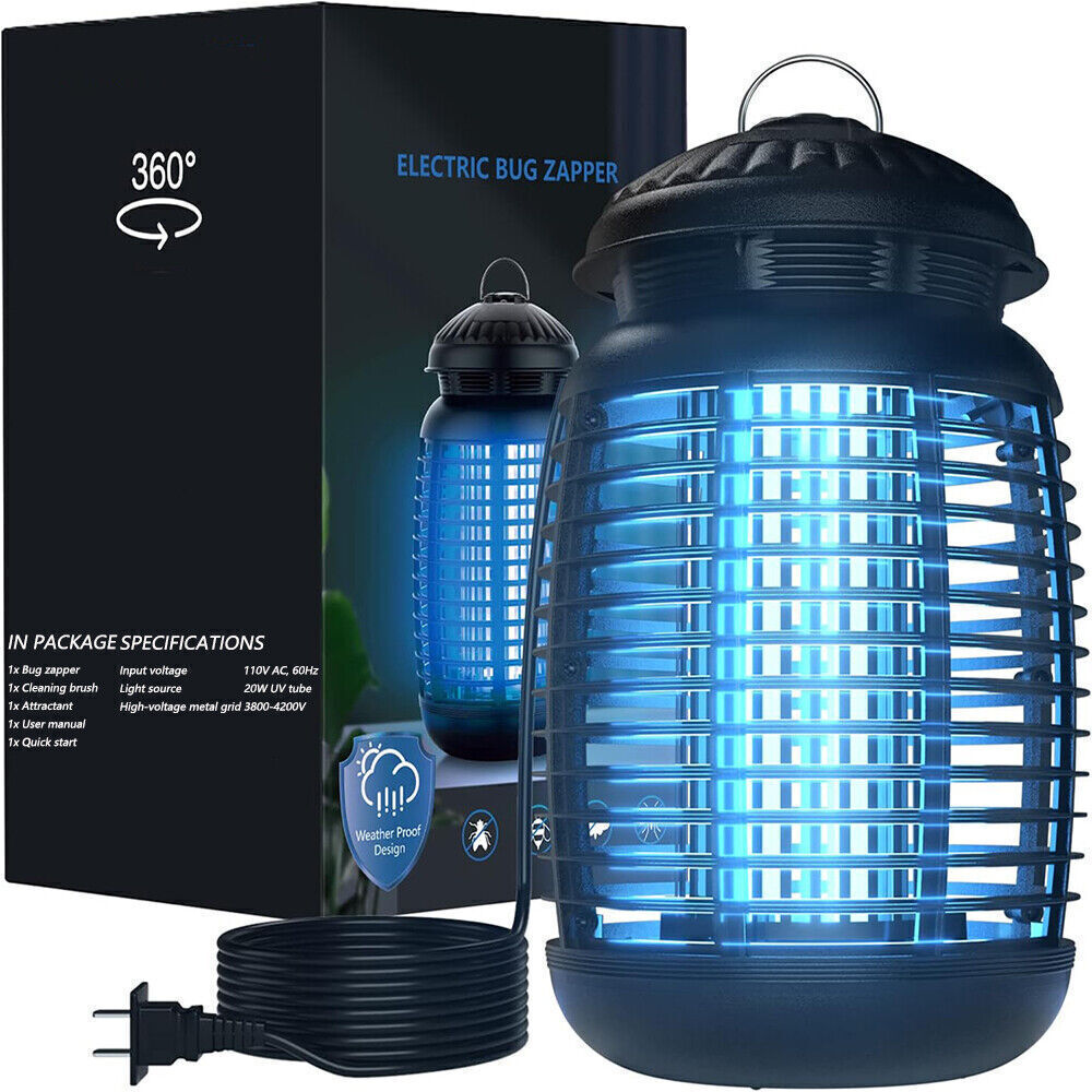 Electric Mosquito Insect Killer Zapper LED Light Fly Bug Trap Pest Control Lamp gallery