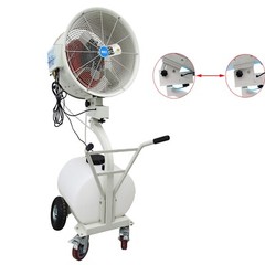 Oscillating Misting Cooling Spray Fan Industrial Humidifying Fan 560m3/min 60L