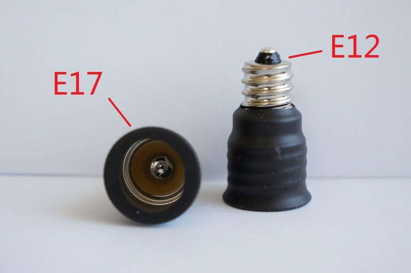 YI Lighting Supplier E12 Candle Candelabra Base Screw Socket to Intermediate E17 gallery