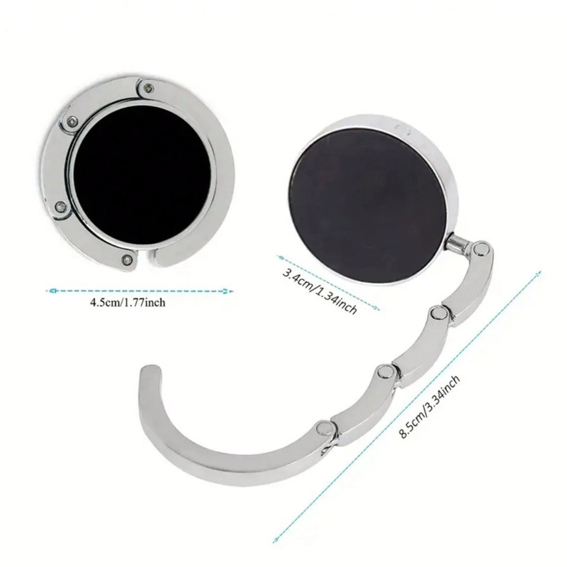 1pc Foldable Handbag Hanger Rhinestone Purse Hook Bag Hanger Hook for Table Desk gallery