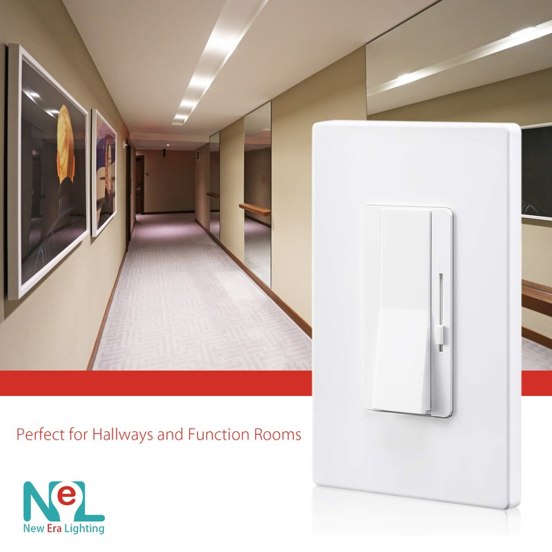 0-10V Low Voltage Dimmer Switch for LED and Fluorescent Fixtures, White gallery