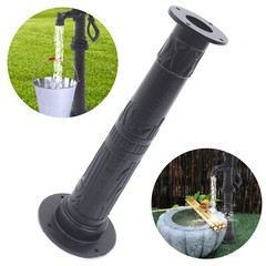 22cm*65cm Pitcher Pump Base Black Cast Iron Hand Pump Stand For Yard Garden