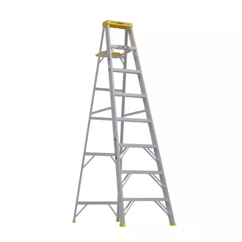 8 Ft. Aluminum Step Ladder (12 Ft. Reach Height) with 250 Lb. Load Capacity Type gallery