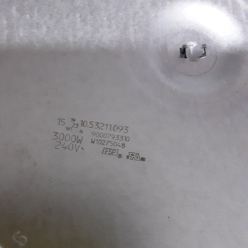 Whirlpool Range Radiant Element W10275048. 3000 Watt. 10.53211.093. 9000793310 gallery