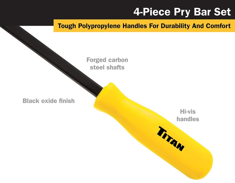 Titan Tools 4 pc. Pry Bar Set (17101) gallery