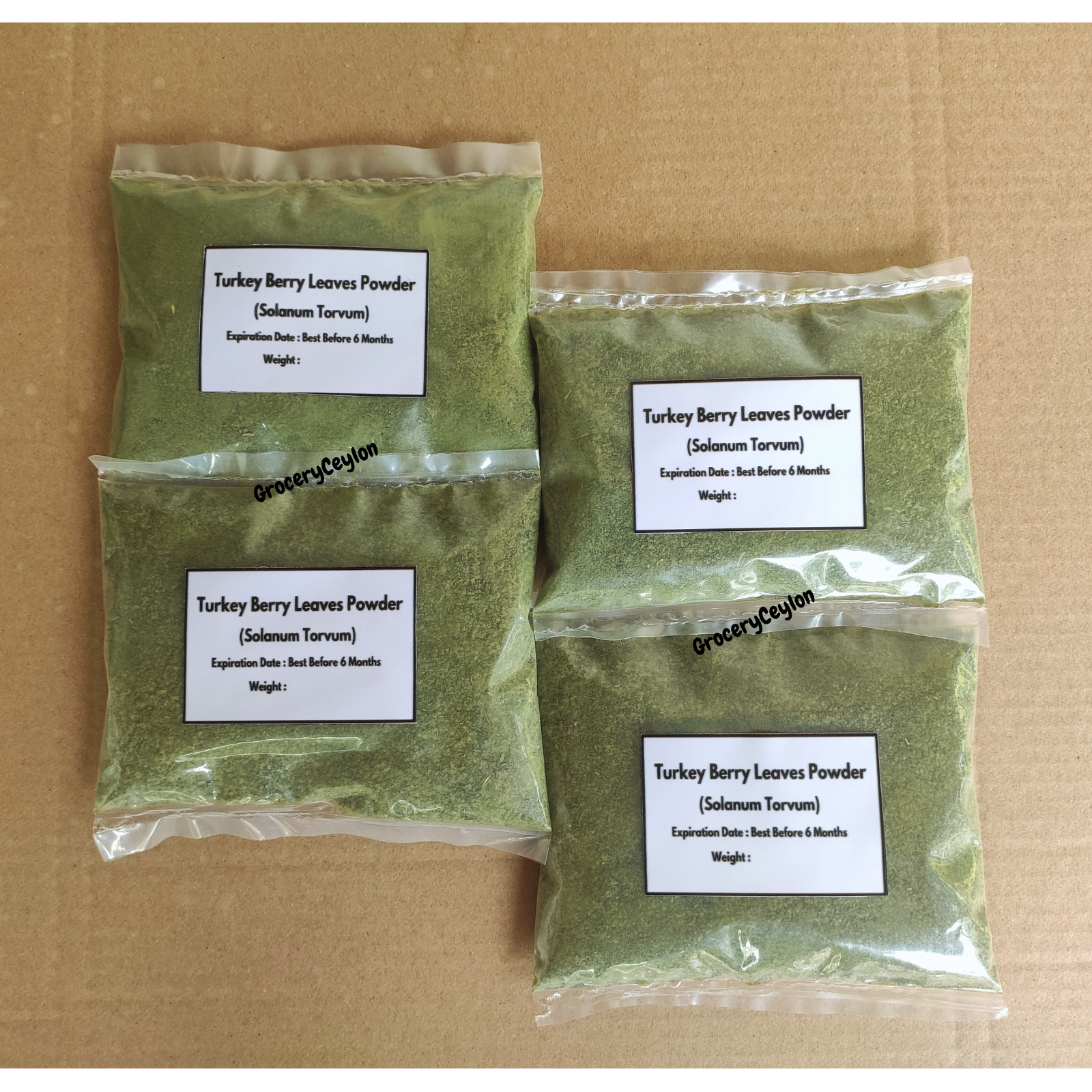 Dried Turkey Berry Leaves Powder (Solanum Torvum) 100% Organic Natural Pure Leaf gallery