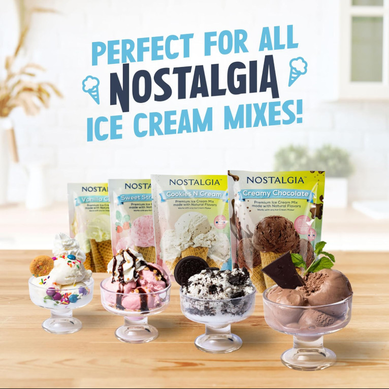 4 Qt Nostalgia Electric Ice Cream Maker - Makes Frozen Yogurt, Gelato in Minutes gallery