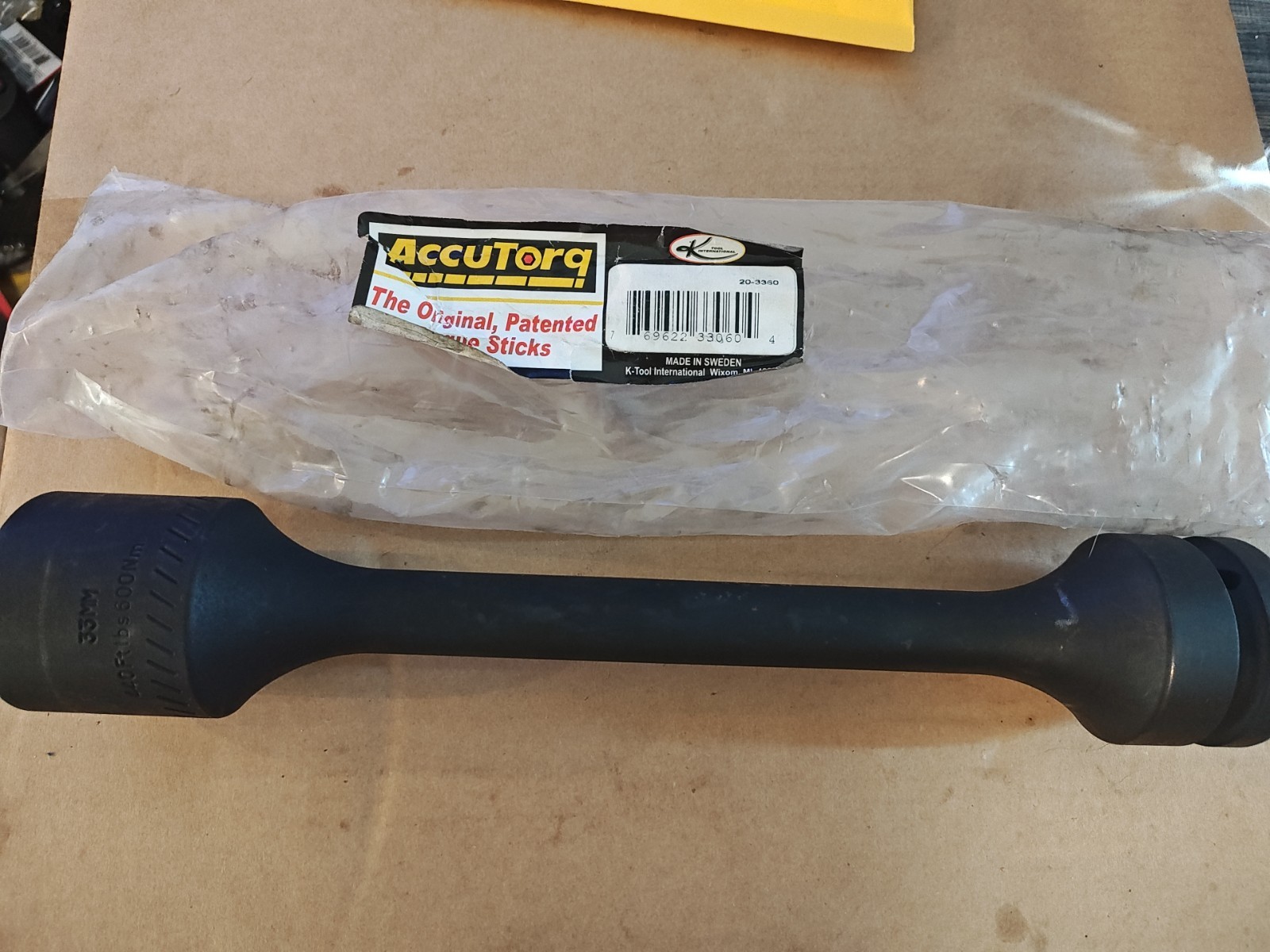 K Tool Accutorq 20-3360 33MM 440 FT LBS torque Stick Made In Sweeden Heavy Duty gallery