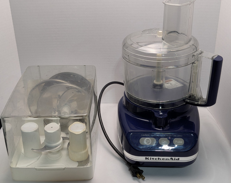 KitchenAid KFP600OB Food Processor11-Cup Complete Attachments Case Tested gallery