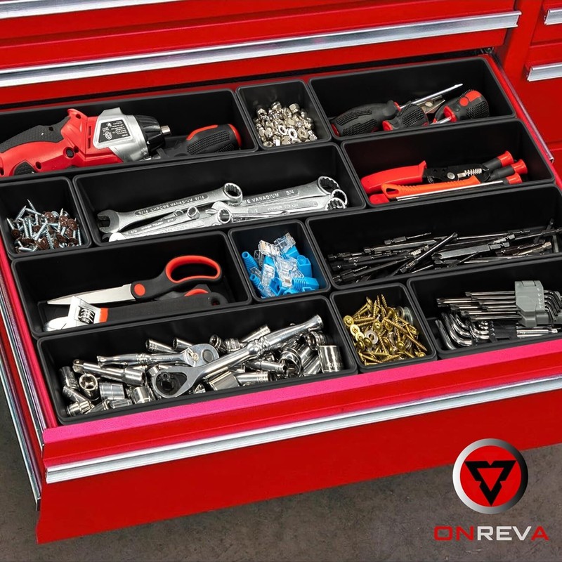Tool Box Organizer tray set Storage Bins Rolling Toolbox Cabinet Drawer Dividers gallery