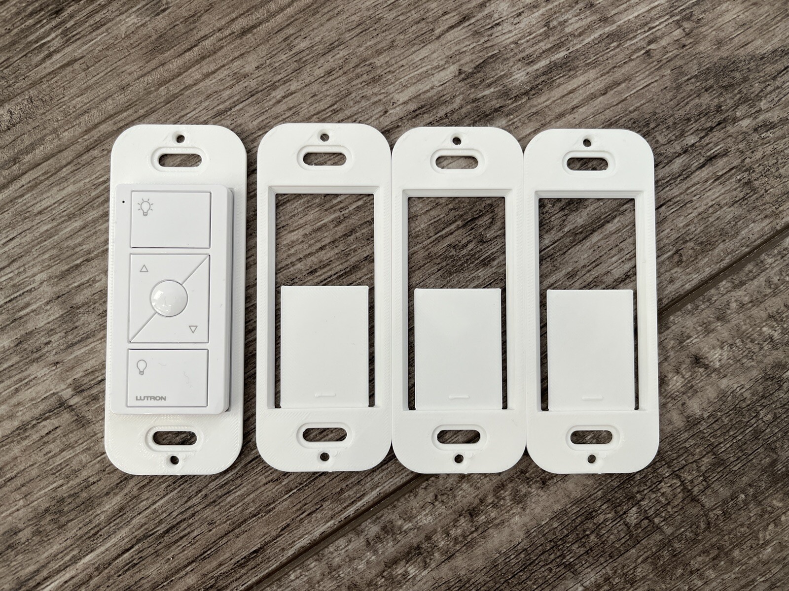 4 Pack - Bulk Wallplate Brackets for Lutron Caseta Pico Remote - 3D Printed gallery