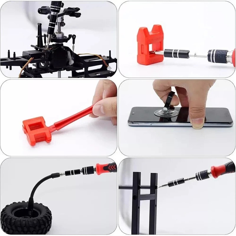 122 in 1 Precision Screwdriver Set Computer Repair Tool Kit Acssart Magnetic Bit gallery