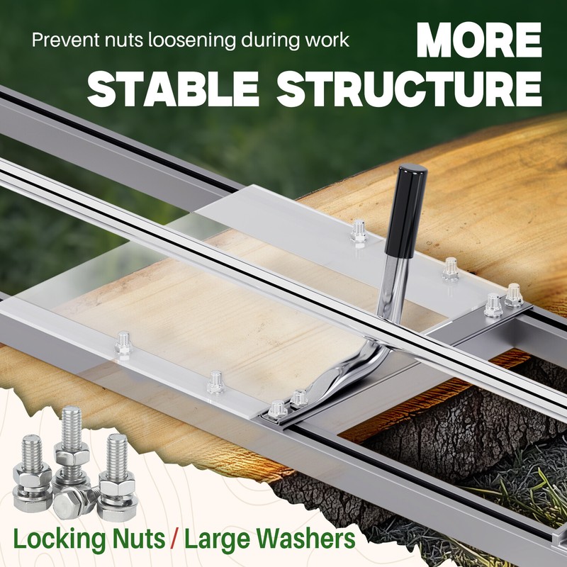 Portable Chainsaw Mill 14"-36" Guide Bar Aluminum Steel Planking Lumber gallery