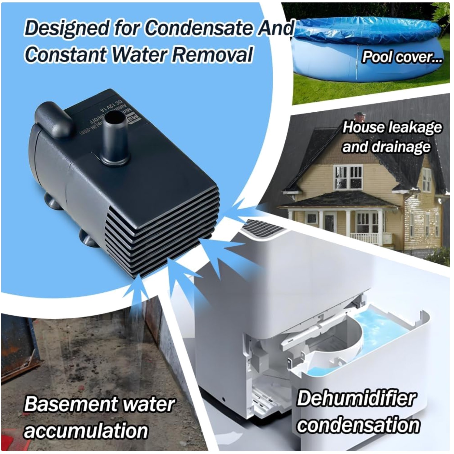 Compact Mini Sump Pump for Condensate Removal gallery