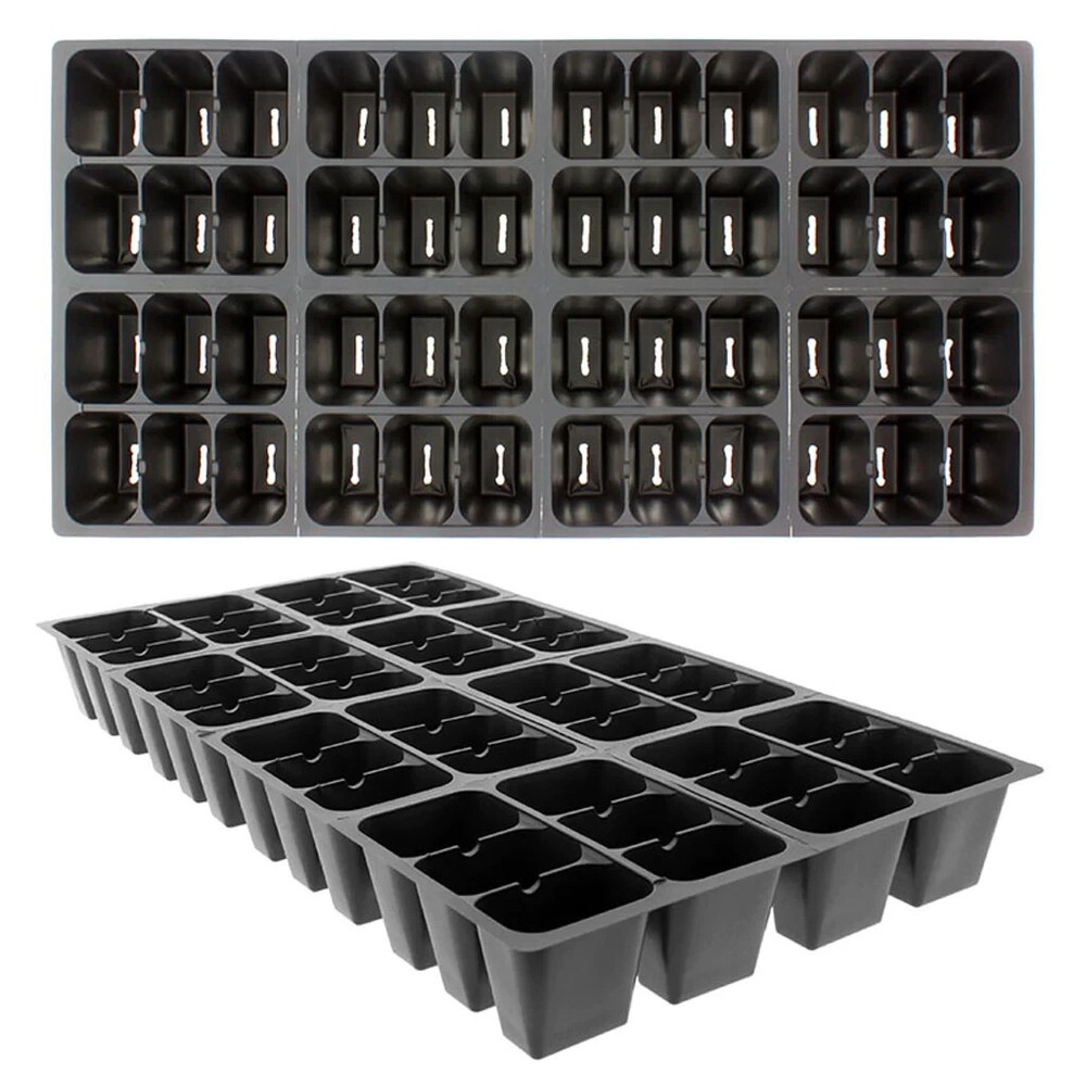Seed Starting Tray Insert, 96 Rectangle Cells, Growing Supplies = 2 Trays