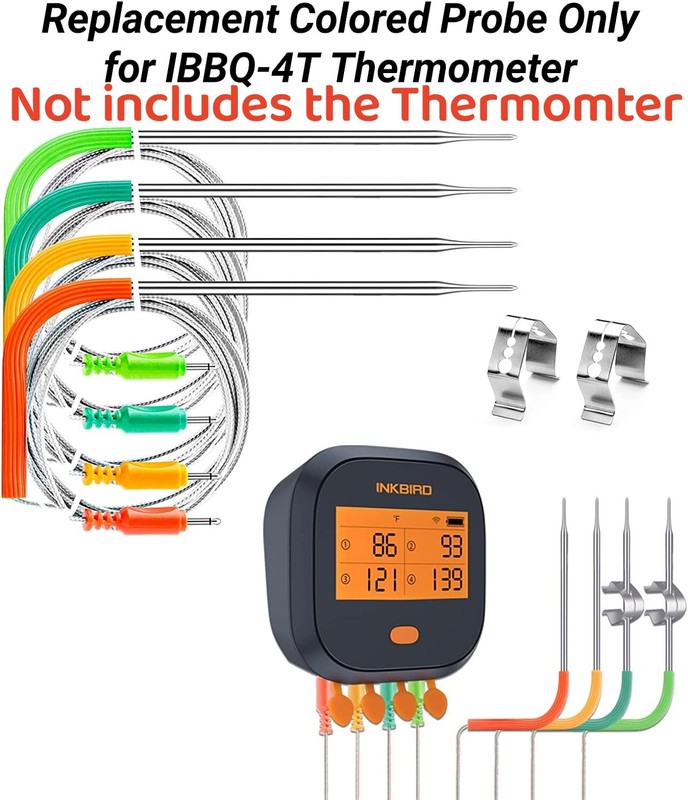 Barbecue Cooking Meat Replace Probes Measure Temperature For IBBQ-4T Thermometer gallery