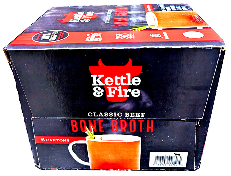 Kettle & Fire Beef Bone Broth 6 Count x 16.9 Oz EXP 06/2027 gallery