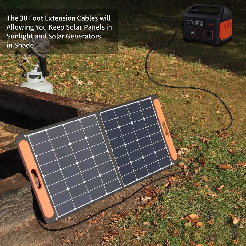30Ft Solar Panel Extension Cable 14AWG 8mm DC Power Plug for Portable Power Stat gallery