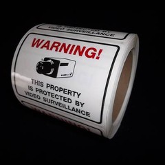 Camera Window Warning Sticker Signs For Home Waterproof Surveillance Decals Lot