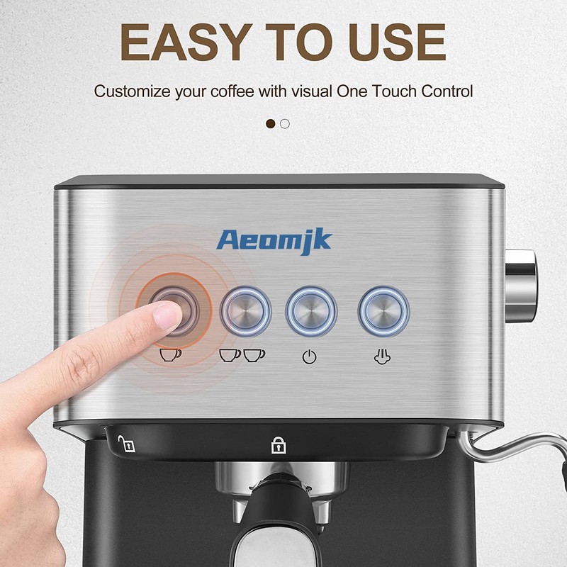 Semi-automatic Concentrated High Pressure Extraction Frothed Milk Coffee Machine gallery