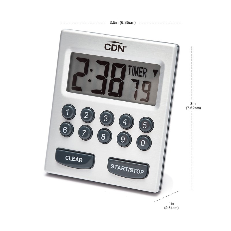 Direct Entry 2- Alarm Digital Kitchen Timer | Counts Up & Down, 10 Hours by H... gallery