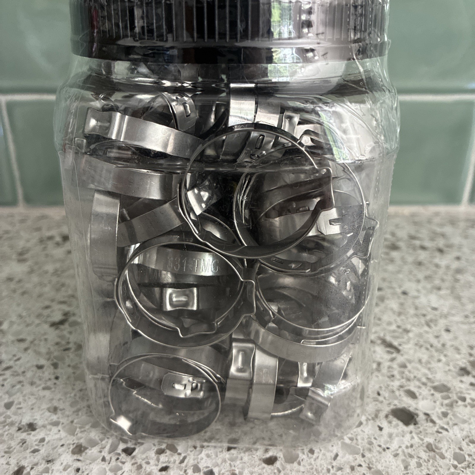 (100 Pack) Apollo 1 in. Stainless Steel Poly Pipe Pinch Clamp Jar gallery