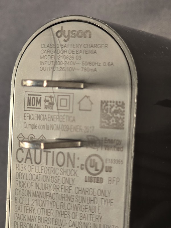 Dyson Class 2 Battery Charger Cord Model 210826-03 - AUTHENTIC fits V6 V7 V8 OEM gallery