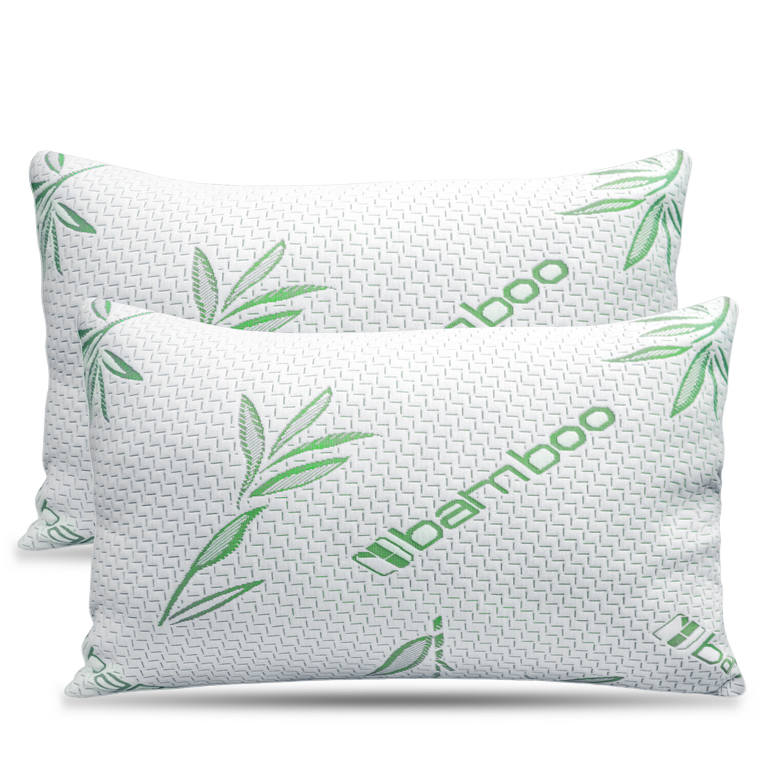 Elif Bamboo Pillows Adjustable Shredded Memory Foam Bed Pillows King or Queen gallery