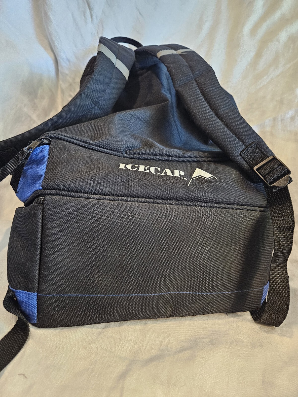 ICECAP Mesh Front  3 Compartment Blue & Black Camping/Hiking/Beach Backpack 4