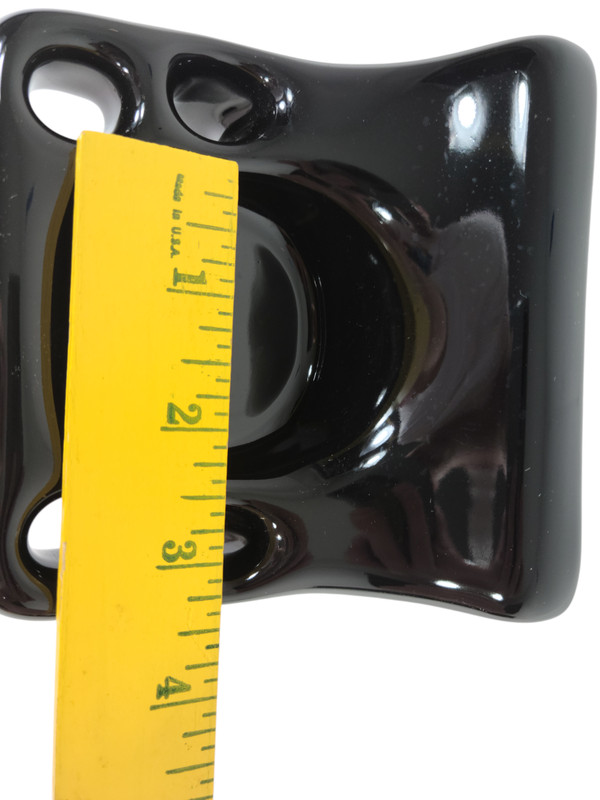 Vintage Black Ceramic Tile Toothbrush Holder Tumbler Cup Tray Mid Century Modern gallery