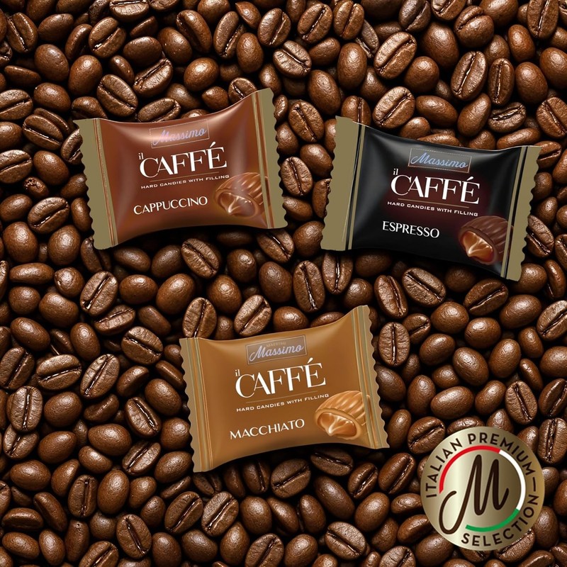 Maestro Massimo Assorted Coffee Candy - Individually Wrapped 7.05 oz Bag, 3mg Ca gallery