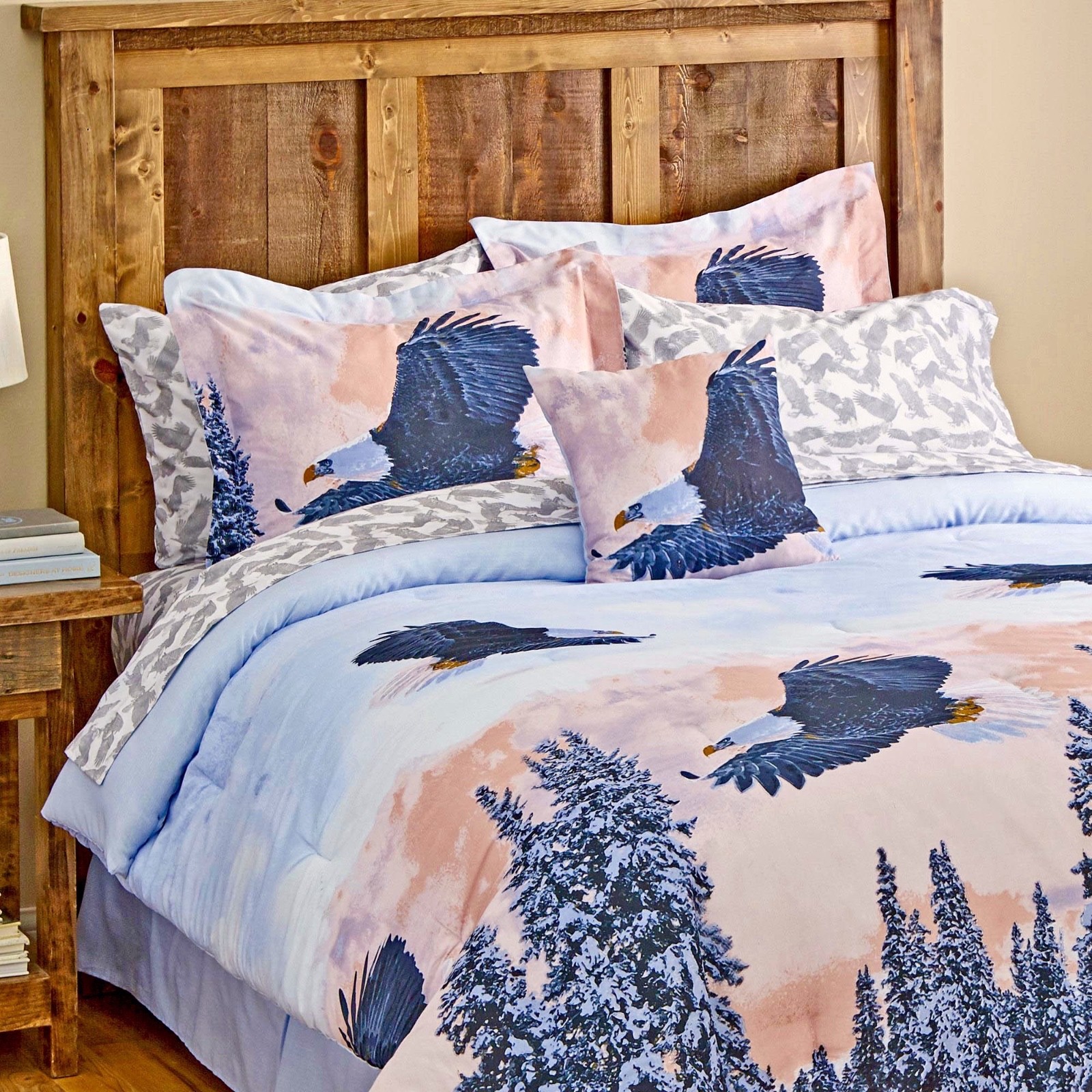 6-8pc American Bald EAGLE Comforter Set with Sheets K/Q/F/T sizes gallery