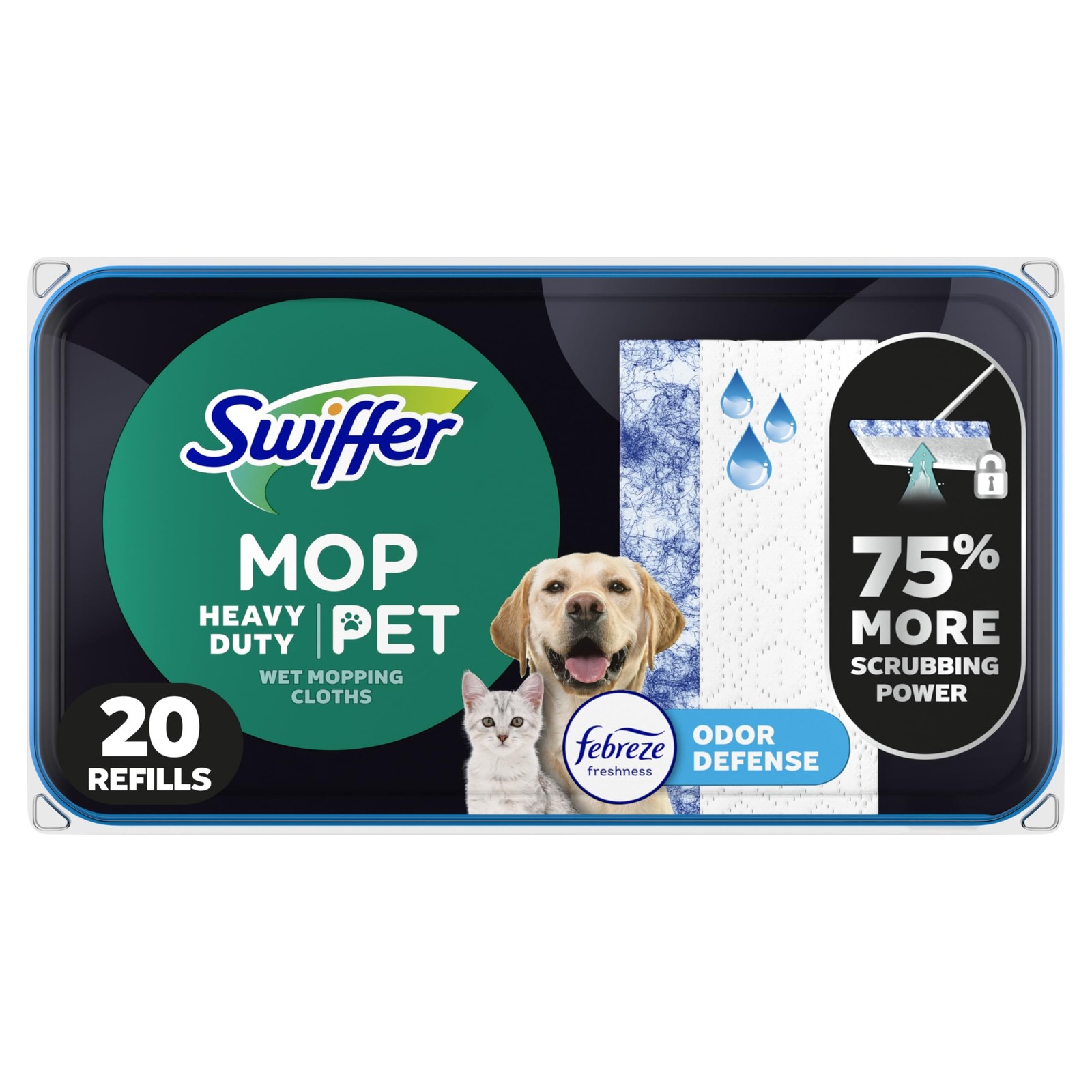 Swiffer Sweeper Pet Heavy Duty Multi-Surface Wet Cloth Refills for Floor Mopp... gallery
