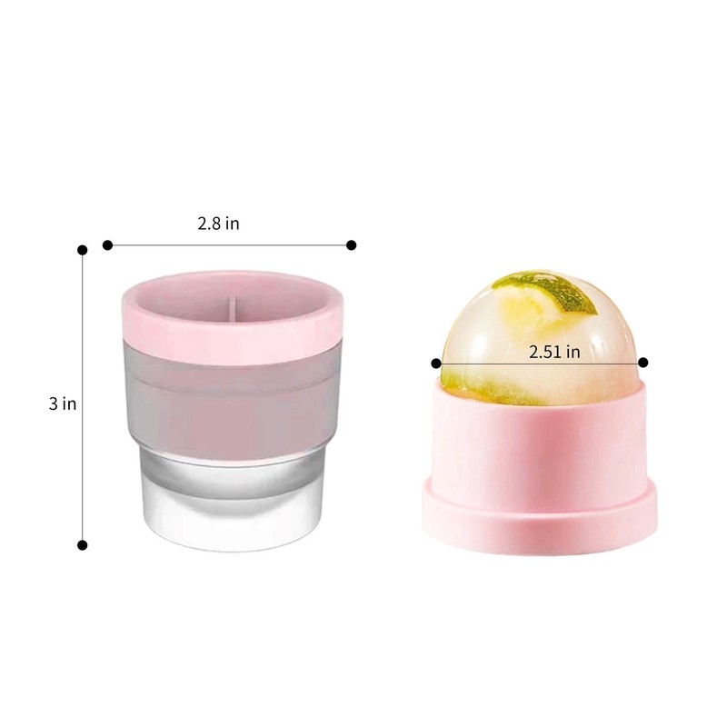 6 PCS Slow-Melting Stackable Large Ice Cube Mold Maker For Whisky Beverage gallery