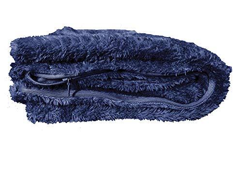 Extra Soft Body Pillow Cover, Sherpa/Microplush Material, 20"x 54" Body Navy gallery