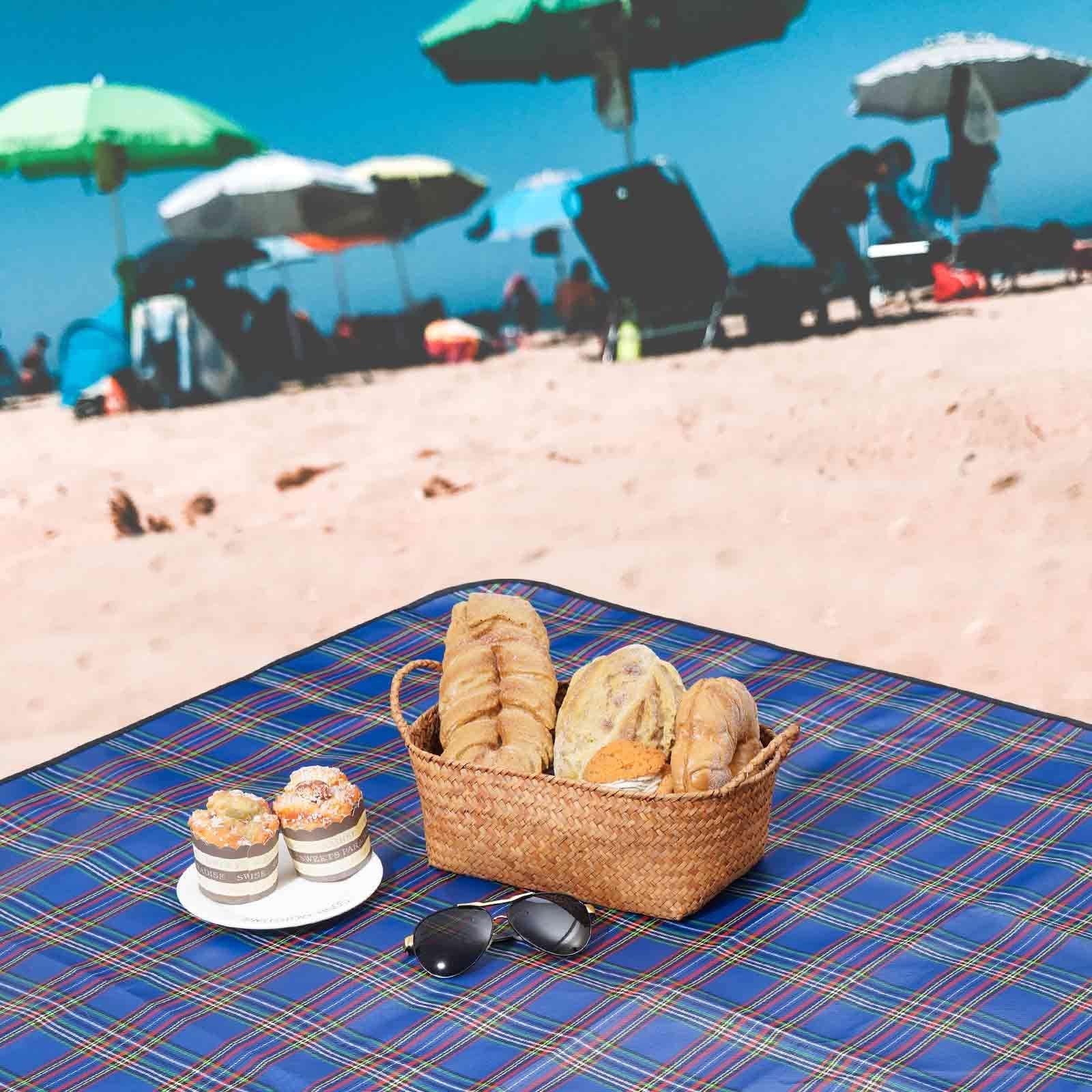 Beach Picnic Blanket Sandproof Waterproof Camping Blankets Large Outdoor Sandf gallery