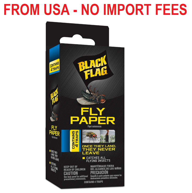 Black Flag Fly Paper, Insect Trap, Catches All Flying Insects 4 Traps gallery