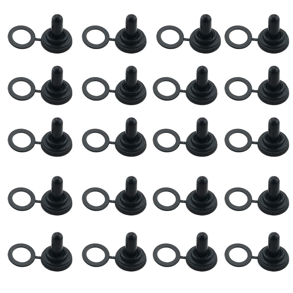20 Toggle Switch Covers 0.472 in Waterproof Rubber Cover Rocker Switch Cover New