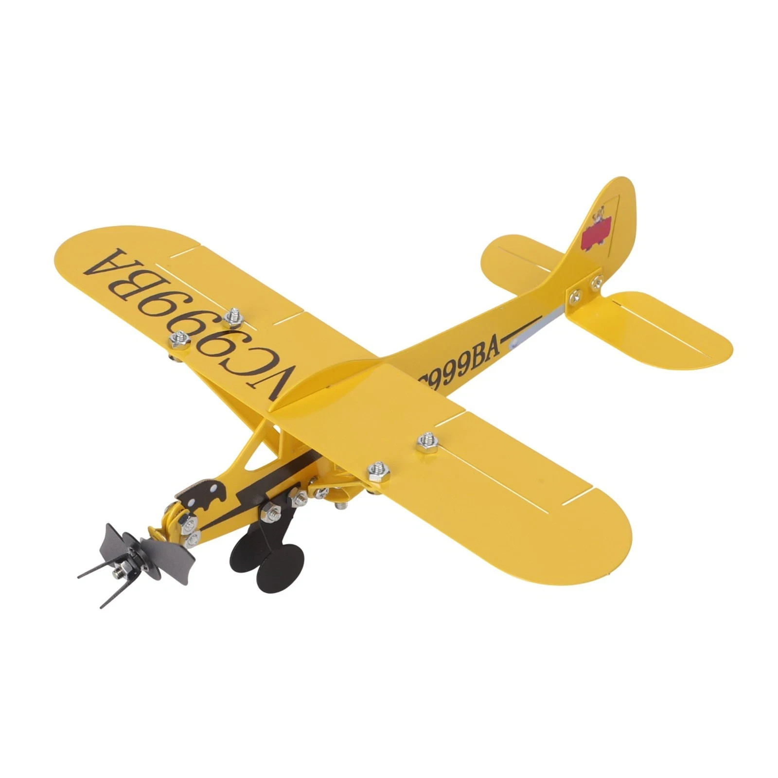 Yellow Airplane Wind Spinners Metal Outdoor Aircraft Windmill Garden Decor gallery