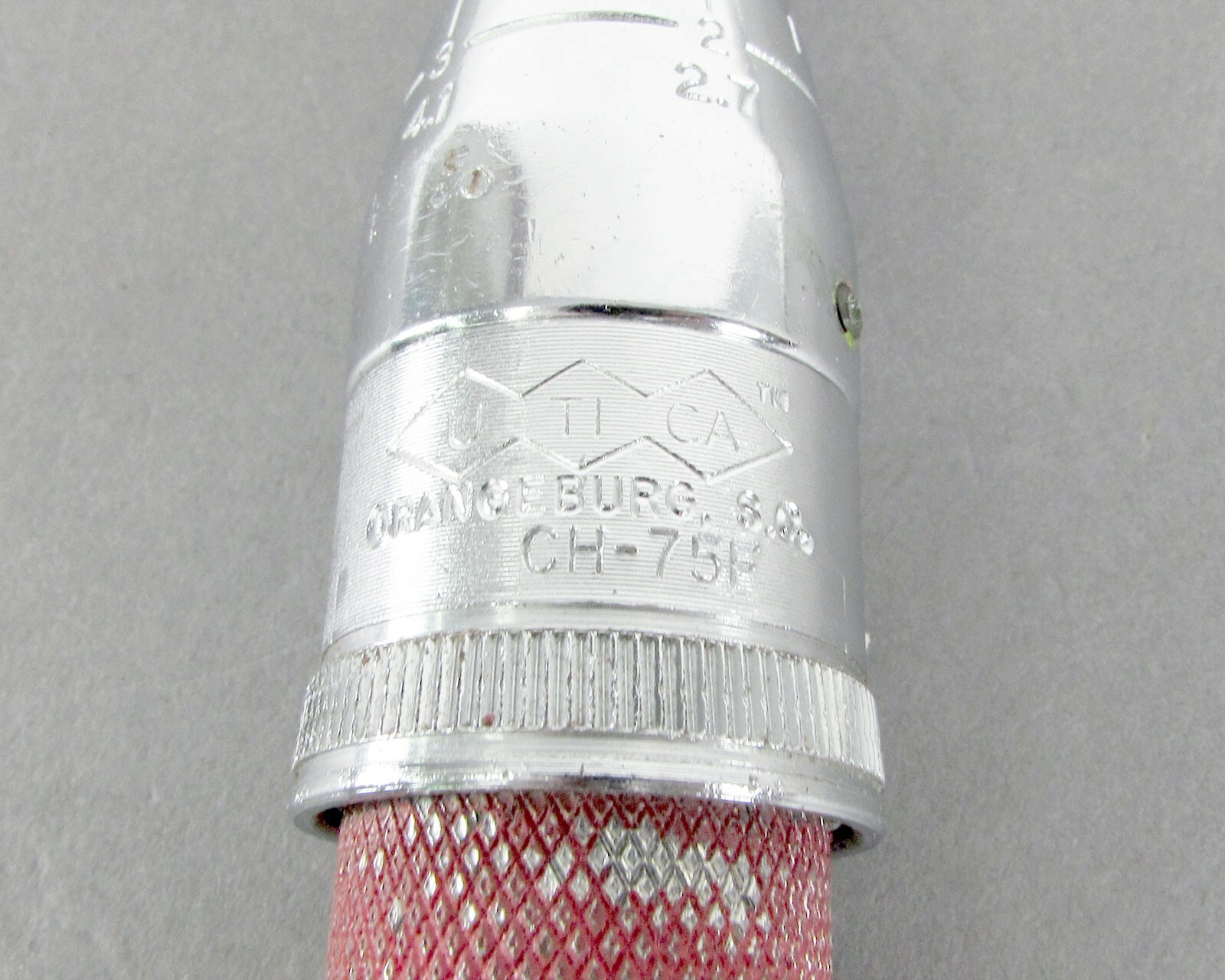 Utica CH-75F Micrometer Adjustable 'Size B Torque Wrench 15-75 in/lb Handle Only gallery
