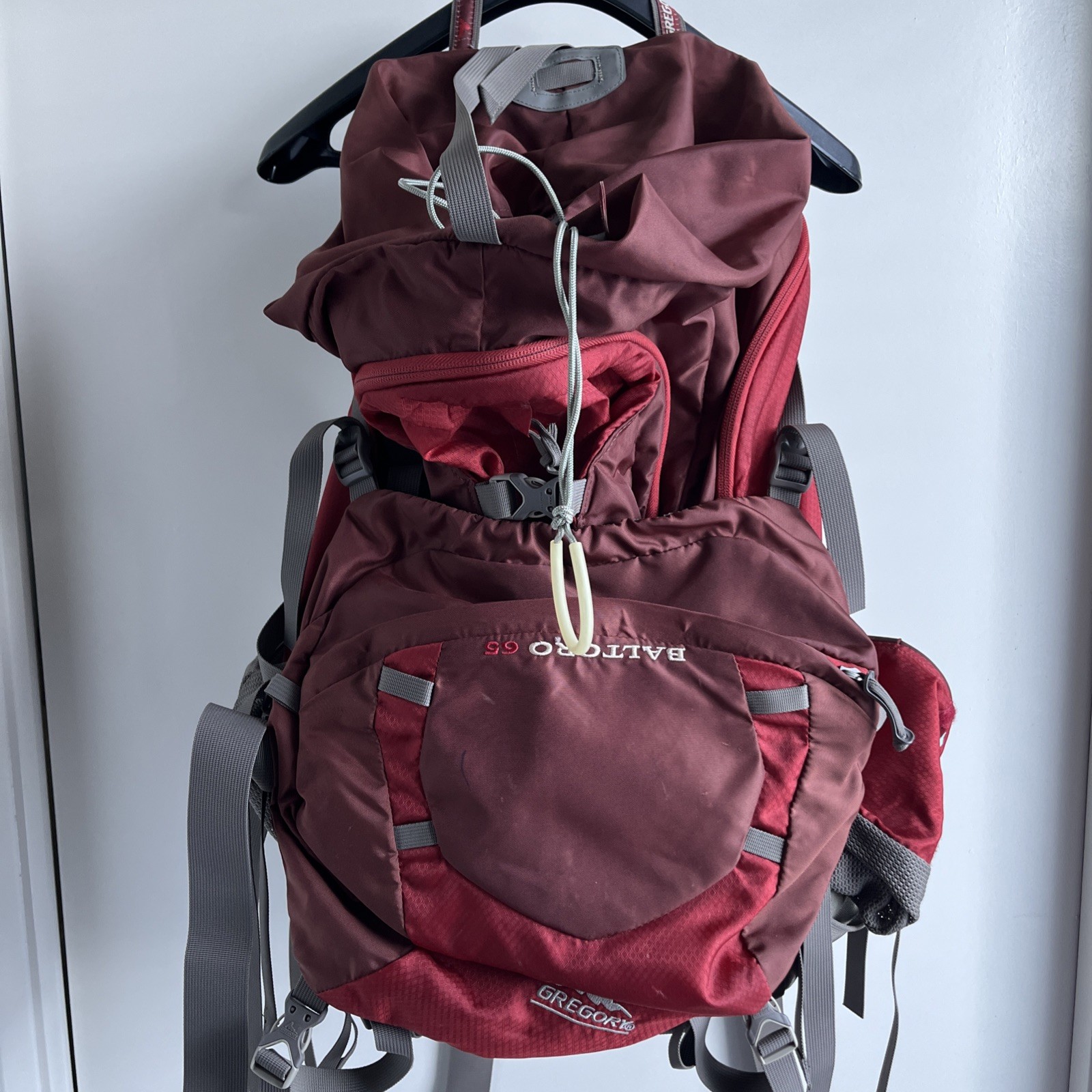 Gregory Baltoro 65 Red Hiking Outdoor Backpack Size Small  3