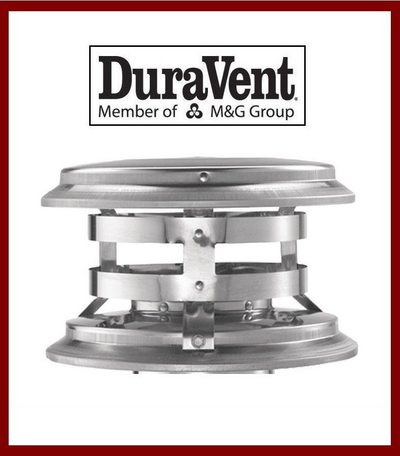 DURAVENT 6" DuraTech Vent Pipe Stainless Steel Chimney Cap #6DT-VC NEW! gallery