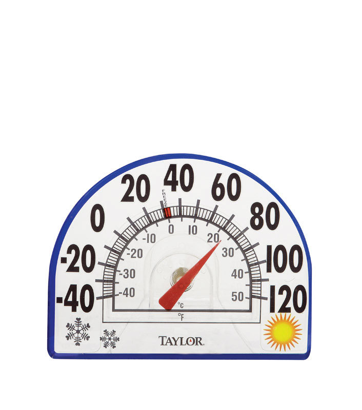 TAYLOR Seasons WINDOW CLING 7" Outdoor Thermometer No Tool Needed EASY #5323 gallery