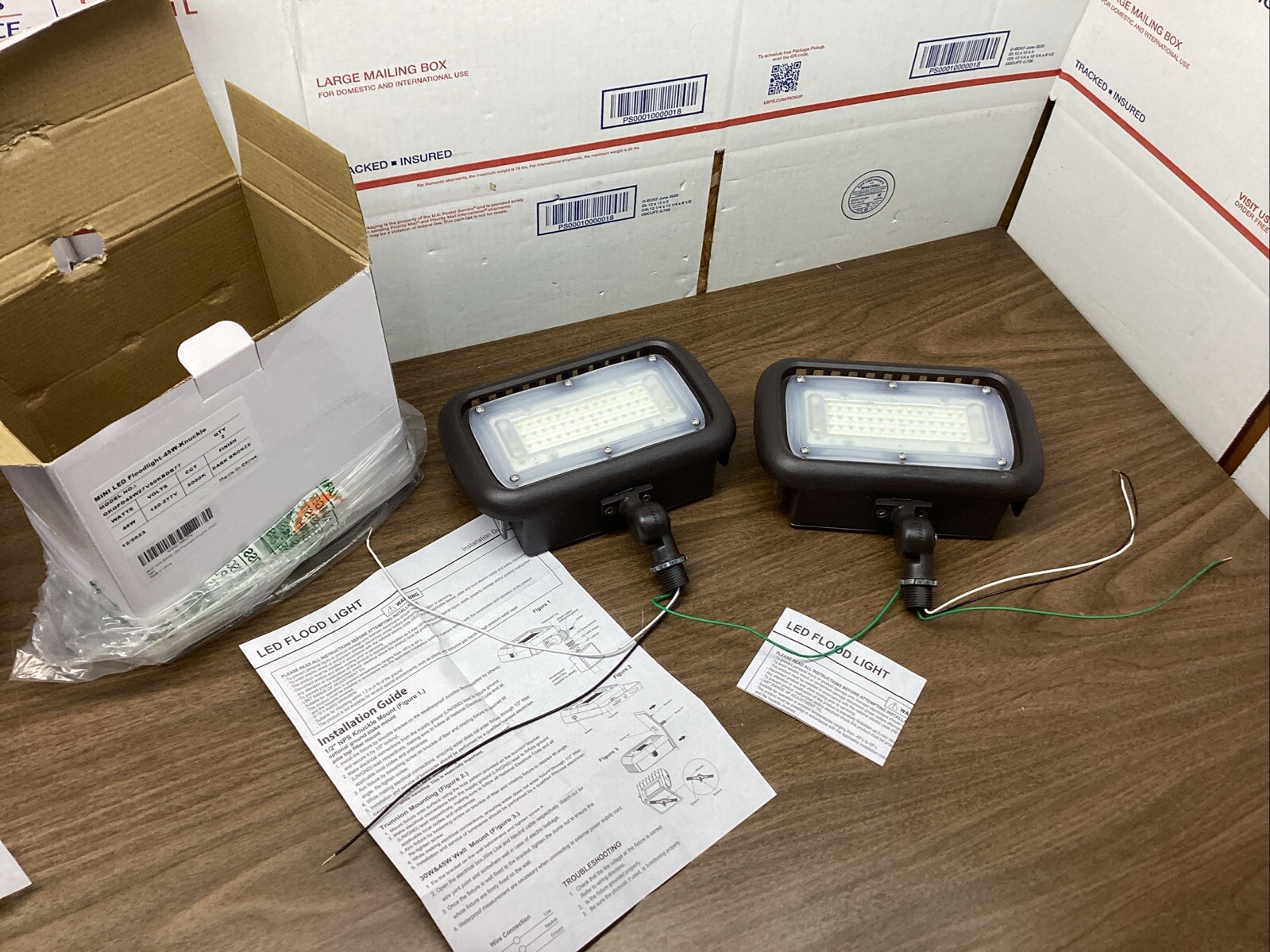 GKOLED 45W Outdoor Security LED Flood Llight, 5400 Lumens, 5000K Daylight Whi... gallery