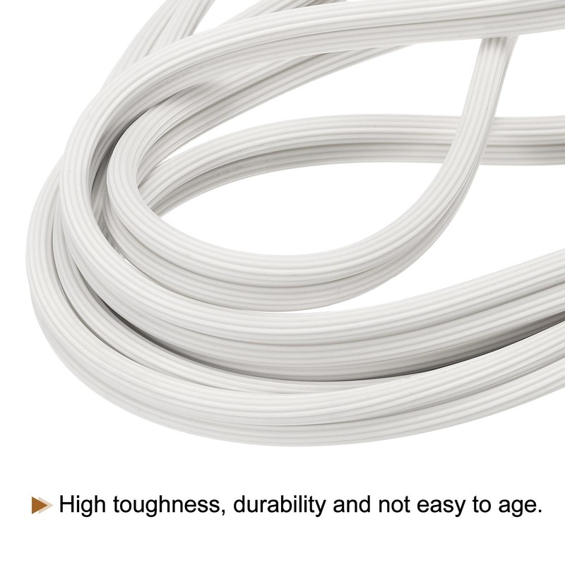 Screen Spline, 5M/16.4Ft Silicone Window Sealing Strip, 5mm OD White gallery