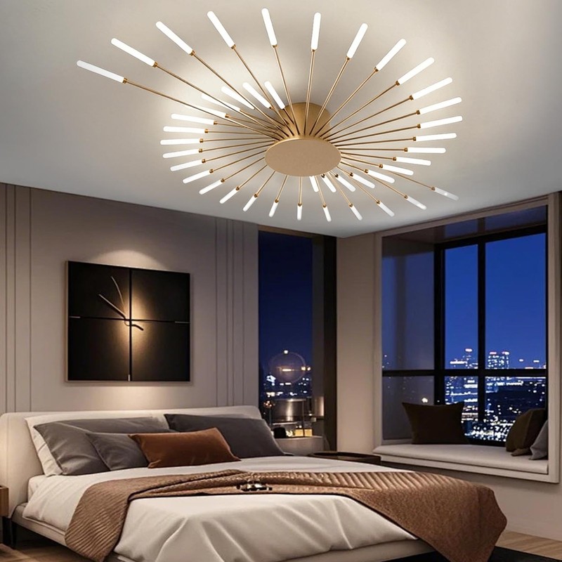 Fireworks Desgin Round LED Ceiling Light for Living Room,Bedroom,Restaurant gallery