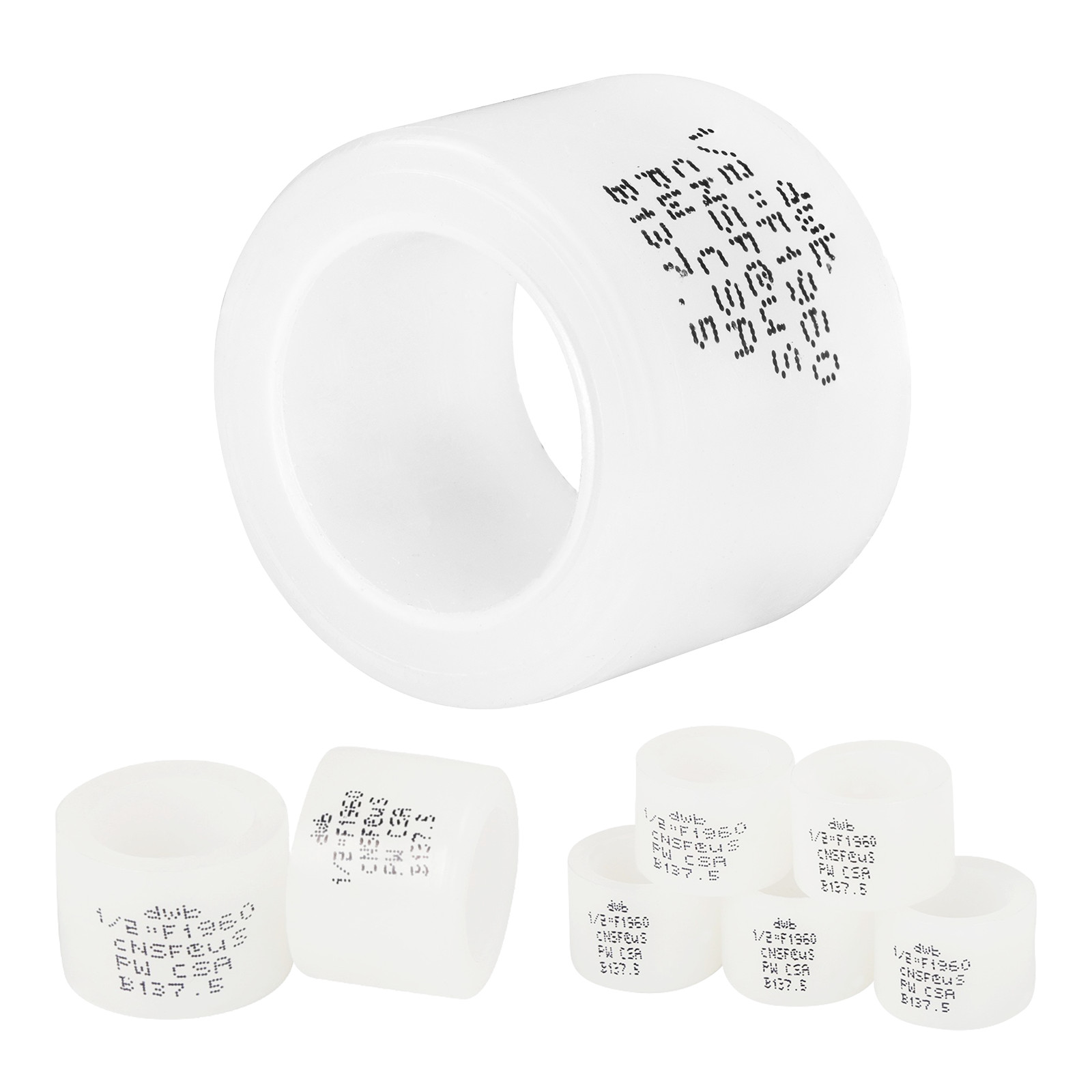 EFIELD 1/2 Inch Plastic Expansion Rings (10 to 500 Packs) for Pex-A Pipe gallery