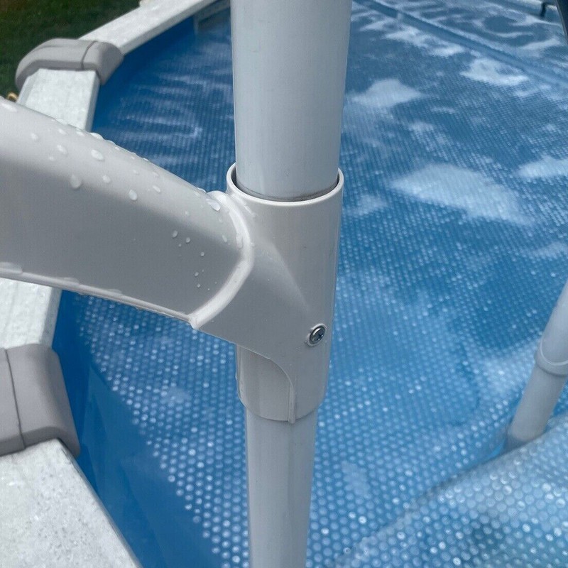 White Short Handrail Replace For Above Ground Swimming Pool Step gallery