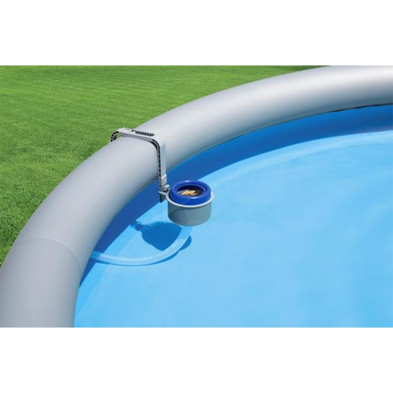 Bestway Flowclear Wall Mounted Automatic Swimming Pool Surface Skimmer, White gallery