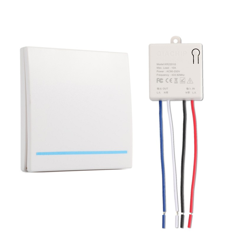 1 Set 433mhz Receiver Module Wireless Light Switch No Wiring Direct Installation gallery